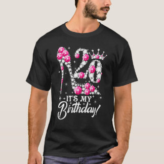 私の20歳の誕生日 20歳 靴 王冠 ダイヤ Tシャツ