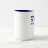 私の20辺転がで死なないで！マグ マグカップ (中央)