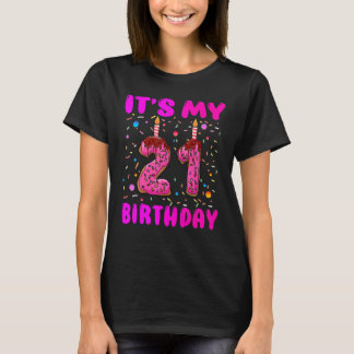 私の21歳の誕生日ガールドーナツハッピー21年 Tシャツ