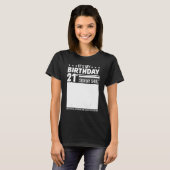 私の21歳の誕生日シャツに署名21歳の誕生日S Tシャツ (正面フル)