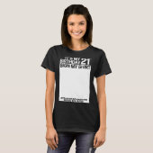 私の21歳の誕生日シャツに署名21歳の誕生日S Tシャツ (正面フル)