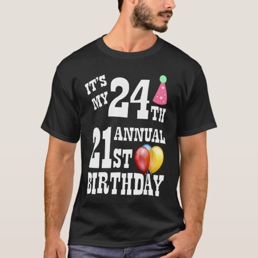 私の24歳の誕生日 Tシャツ (正面)