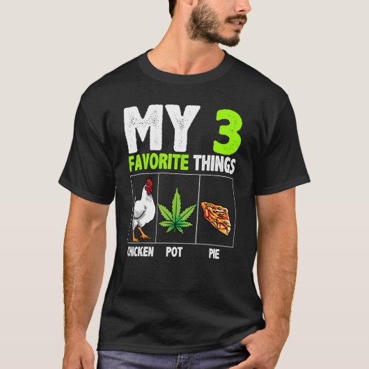 私の3つのお気に入り チキンポットパイ Tシャツ (正面)