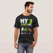私の3つのお気に入り チキンポットパイ Tシャツ (正面フル)