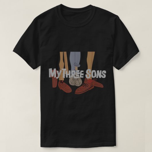 私の3つの息子シューズレトロ恋人ギフト男性女性キッド Tシャツ (デザイン正面)
