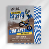 私の3歳のバースデーは、3歳のダートバイクバースデー！ 招待状