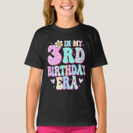 私の3歳の誕生日で女の子の3日目3歳 Tシャツ