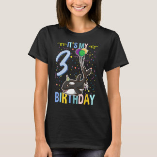 私の3歳の誕生日のオルカ海獣 Tシャツ
