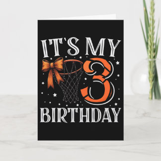 私の3歳の誕生日スケル娘の誕生日パーティだ カード