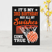 私の3歳の誕生日 スケッチ 3歳 カード (黄色い花)