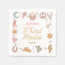 私の3番目のロデオディスコ女性のカーボーイ3番目の誕生日パーティー