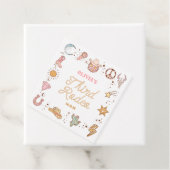 私の3番目のロデオディスコ女性のカーボーイ3番目の誕生日パーティー フェイバータグ (インサイチュ)