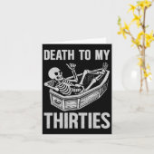 私の30代に死を カード (黄色い花)