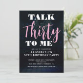 私の30歳の誕生日パーティー　楽しいおしゃべり30 招待状 (スタンド正面)