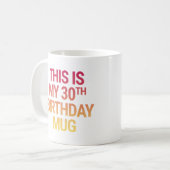 私の30歳の誕生日 コーヒーマグカップ (正面左)