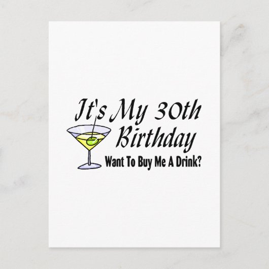 私の30歳の誕生日 ポストカード (正面)