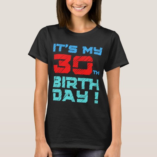 私の30誕生日誕生日女男性へ性キッド Tシャツ (正面)