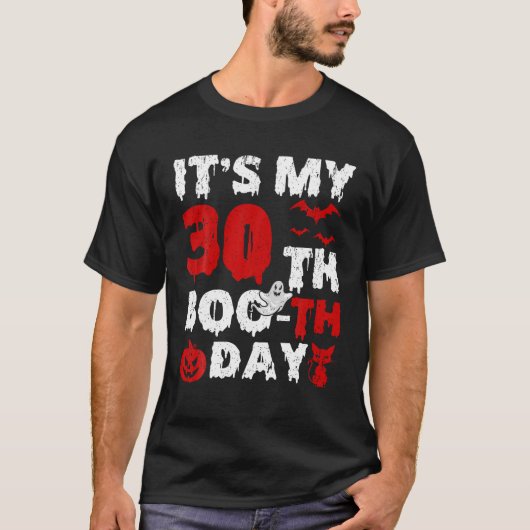 私の30thブーの日の怖い30th誕生日のハロウ tシャツ (正面)