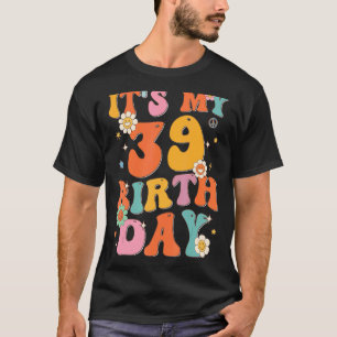 私の39誕生日39歳のヴィンテージグルーブ Tシャツ