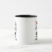 私の4匹の猫を愛する マグカップ (中央)