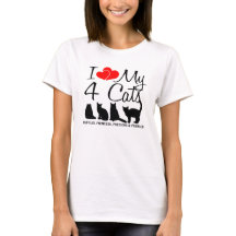 私の4匹の猫を愛する