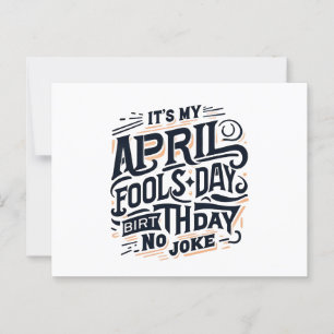 私の4月の愚か者の日誕生日No Joke ポストカード