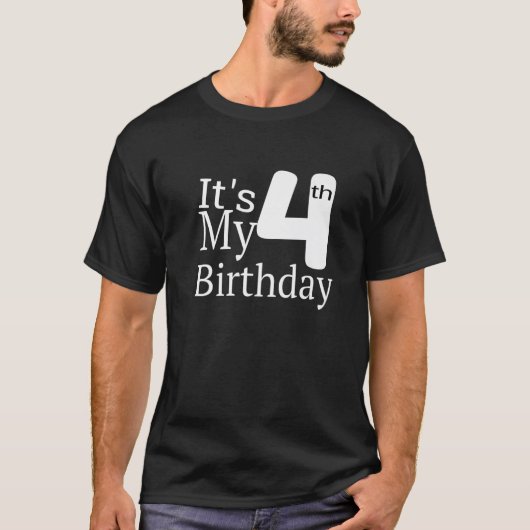 私の4歳の誕生日だ Tシャツ (正面)