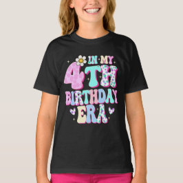 私の4歳の誕生日の女の子4日目4歳 Tシャツ