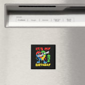 私の4歳の誕生日ダビングパズルピース自閉症A マグネット (インサイチュ (食洗機))