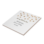 私の40年代の黄金のドットハッピーバースデー タイル (側面)