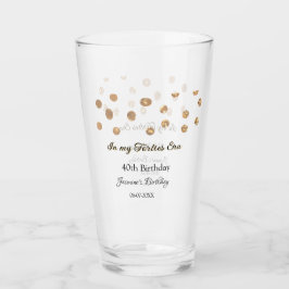 私の40年代の黄金のドットハッピーバースデー タンブラーグラス