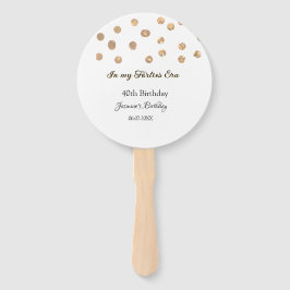 私の40年代の黄金のドットハッピーバースデー ハンドファン