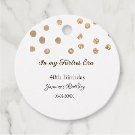 私の40年代の黄金のドットハッピーバースデー フェイバータグ