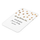 私の40年代の黄金のドットハッピーバースデー マグネット (左側)