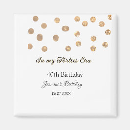 私の40年代の黄金のドットハッピーバースデー マグネット