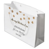 私の40年代の黄金のドットハッピーバースデー ラージペーパーバッグ (裏面アングル)