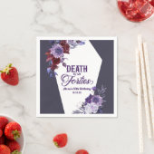 私の40歳のフローラ50歳の誕生日パーティーへの死 スタンダードカクテルナプキン (インサイチュ)