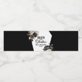 私の40歳のフローラ50歳の誕生日パーティーへの死 ペットボトルラベル (シングルラベル)