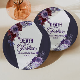 私の40歳のフローラ50歳の誕生日パーティーへの死 ペーパープレート