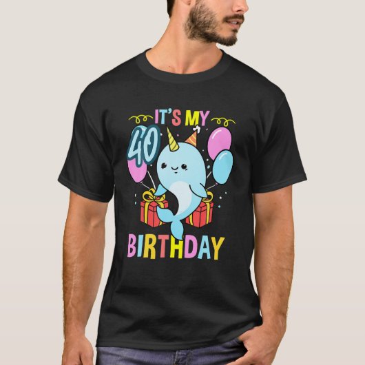 私の40歳の誕生日のナルファル Tシャツ (正面)