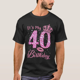 私の40歳の誕生日クイーン Tシャツ