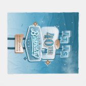 私の40歳の誕生日フリースブランケット フリースブランケット (正面(横))