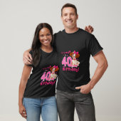 私の40歳の誕生日ペットドッグテーマ40歳B Tシャツ (ユニセックス)