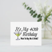 私の40歳の誕生日 ポストカード (スタンド正面)