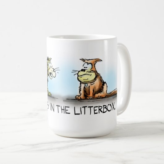 私の401KはLitterboxのコーヒー・マグにあります コーヒーマグカップ (正面右)