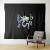 私の5歳の誕生日ユニコーン5歳誕生日Tシャツ タペストリー (インサイチュ(横))