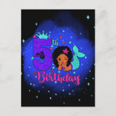 私の5歳の誕生日人魚 ポストカード (正面)