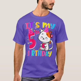 私の5誕生日ギフト5歳の女の子おもしろいC Tシャツ