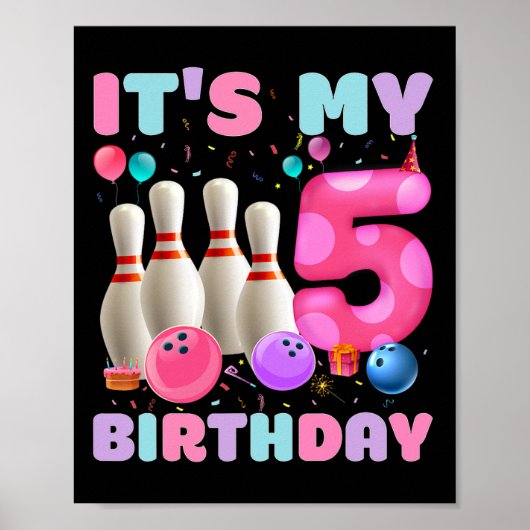 私の5誕生日ボーリング5th誕生日パーティーの日 ポスター (正面)