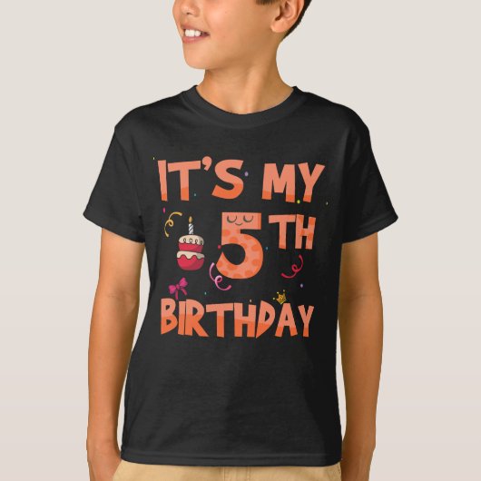 私の5誕生日 Tシャツ (正面)